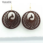 BOUCLES D'OREILLES EN BOIS CREUX