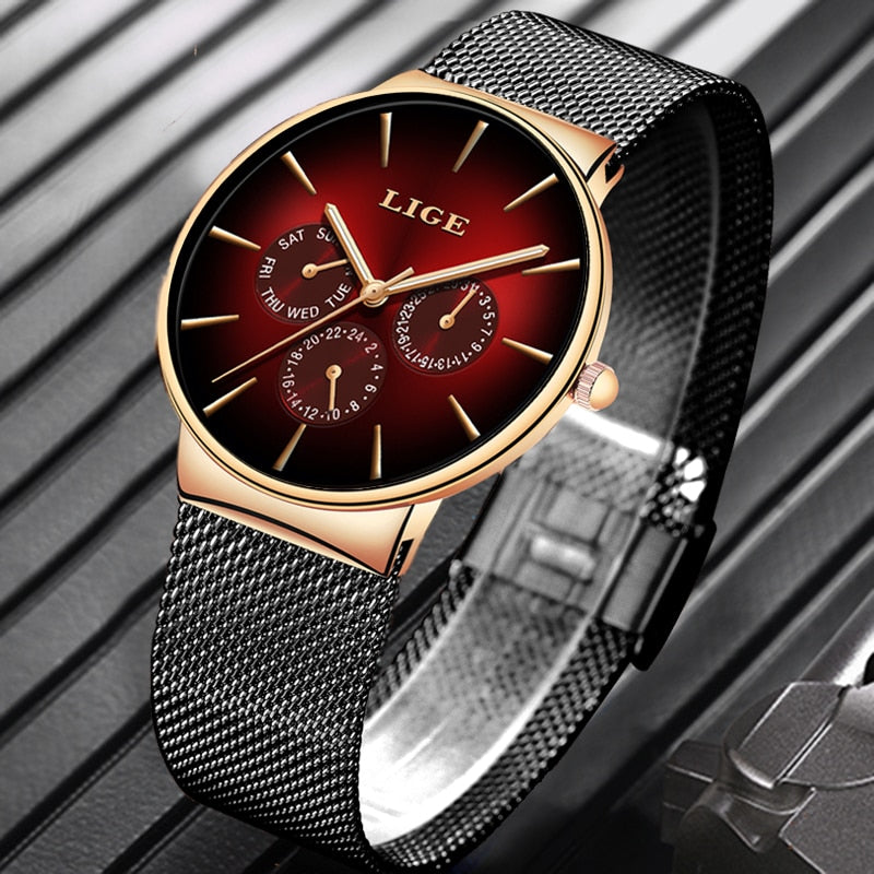 MONTRE À QUARTZ ULTRA-MINCE POUR HOMMES