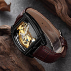 MONTRE MECANIQUE TRANSPARENTE ET AUTOMATIQUE POUR HOMMES - BOSSOUASHOP