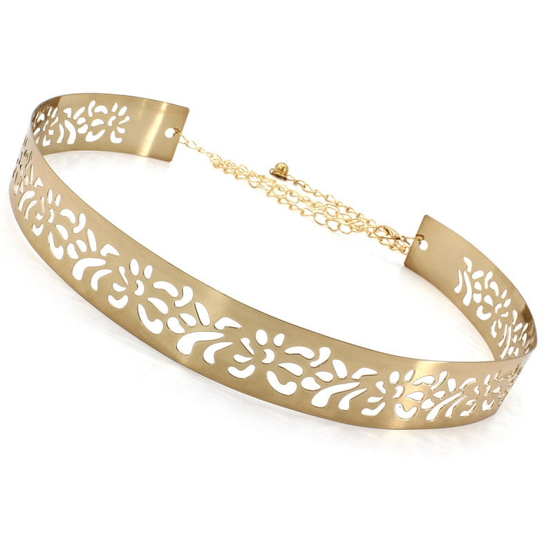 CEINTURES EN MÉTAL À PAILLETTES VINTAGE POUR FEMMES