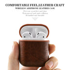 ETUI EN CUIR DE RANGEMENT POUR ÉCOUTEURS PORTABLES