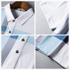 CLASSIC AND CASUAL PLAID POLO SHIRT 
