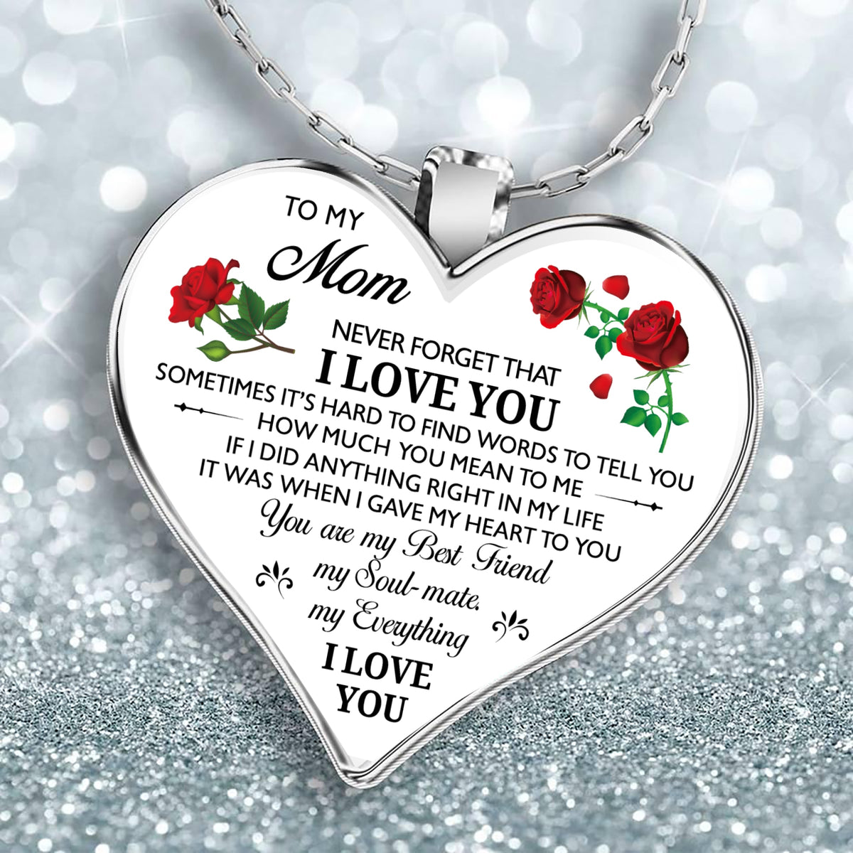 HEART-SHAPED NECKLACE (Ideal for Mother's Day) 