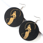 ETHNIC WOODEN EARRINGS