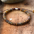 BRACELET TISSÉ EN FORME DE DISQUE FAIT À LA MAIN - BOSSOUASHOP