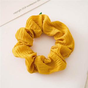 SCRUNCHIE EN SOIE FAIT A LA MAIN - BOSSOUASHOP