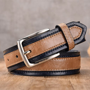 CEINTURE DE STYLISTE EN CUIR PU POUR HOMMES