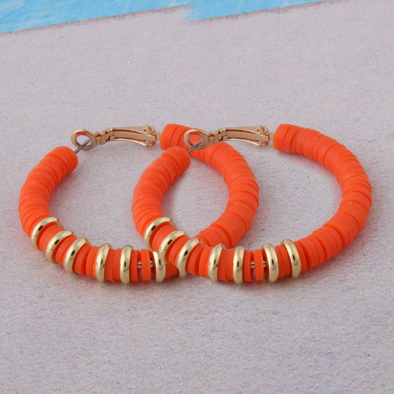 BOUCLES D'OREILLES EN ARGILE DOUCE