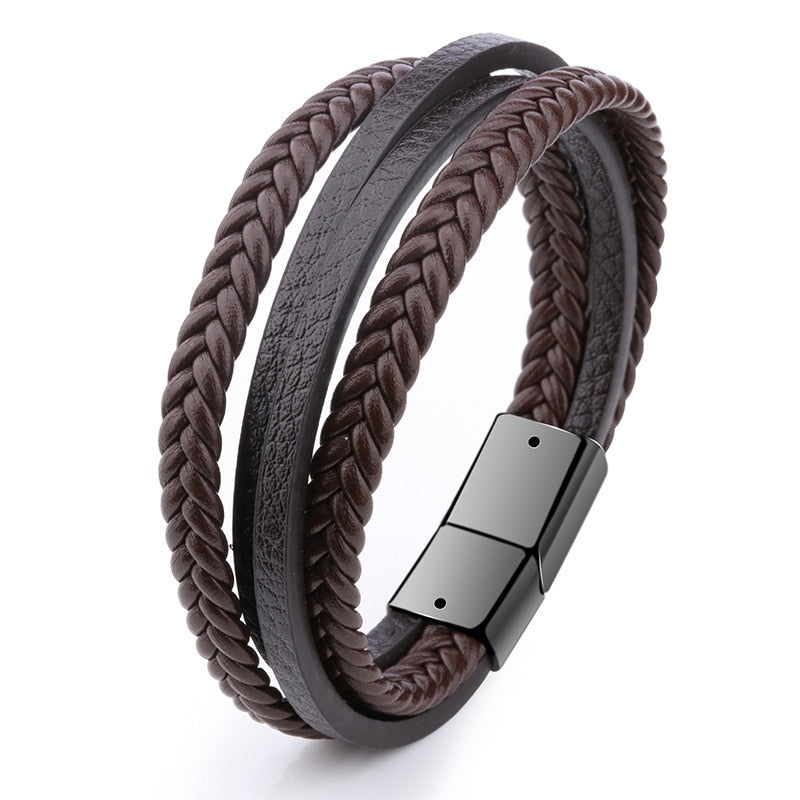 UNISEX GENUINE LEATHER FASHION BRACELET 