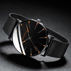 MONTRE MINIMALISTE EN MAILLE D'ACIER INOXYDABLE - BOSSOUASHOP
