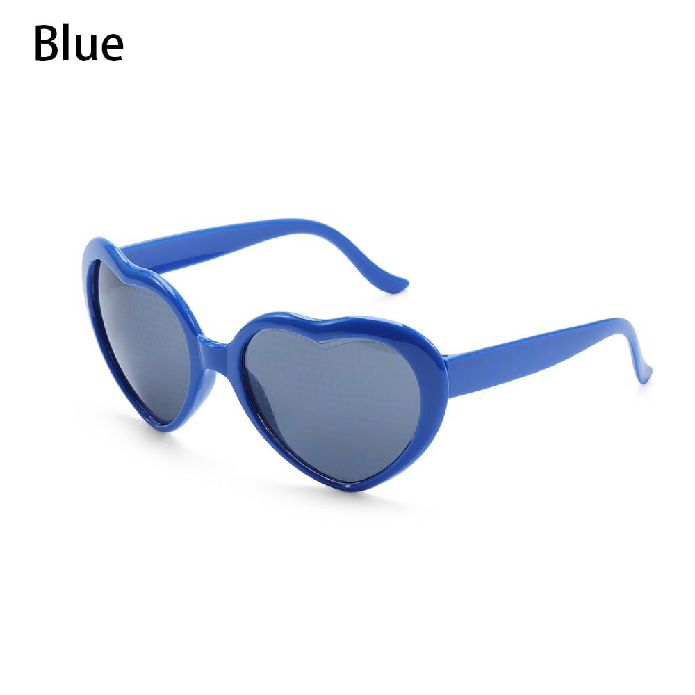LUNETTES EN FORME DE COEUR A EFFETS DE DIFFRACTION POUR  FEMMES - BOSSOUASHOP