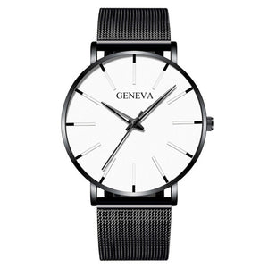 MONTRE MINIMALISTE EN MAILLE D'ACIER INOXYDABLE - BOSSOUASHOP