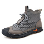 BOTTINES A LACETS FAITES A LA MAIN POUR HOMMES - BOSSOUASHOP
