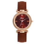 MONTRE-BRACELET EN CUIR ET CRISTAL POUR FEMMES - BOSSOUASHOP