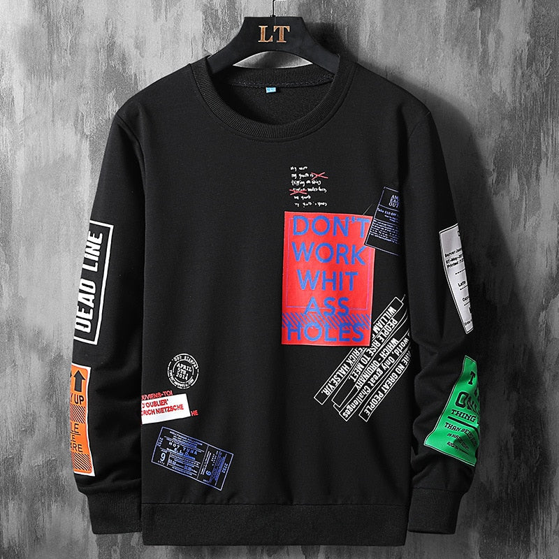MEN'S EXTRA LARGE CASUAL LONG SLEEVE SWEATSHIRT 