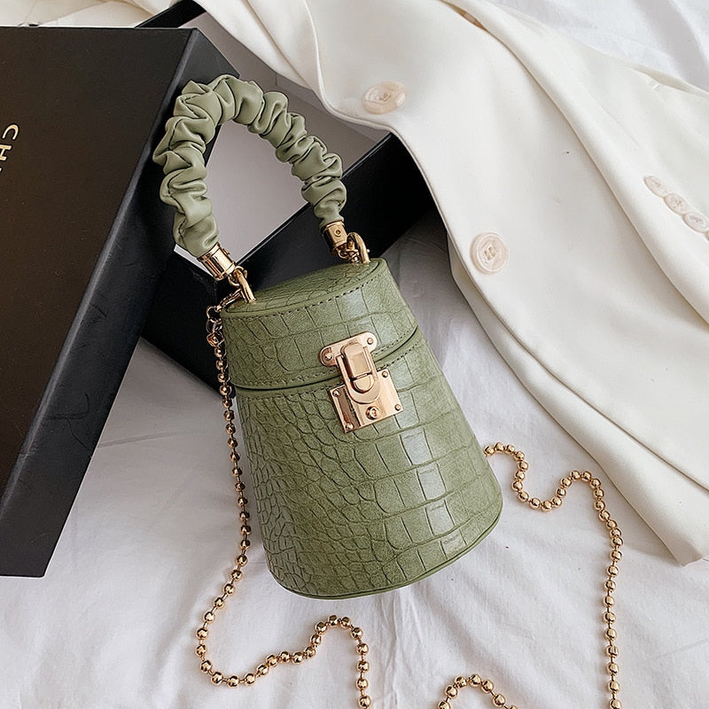 CROCODILE PATTERN HANDBAG 