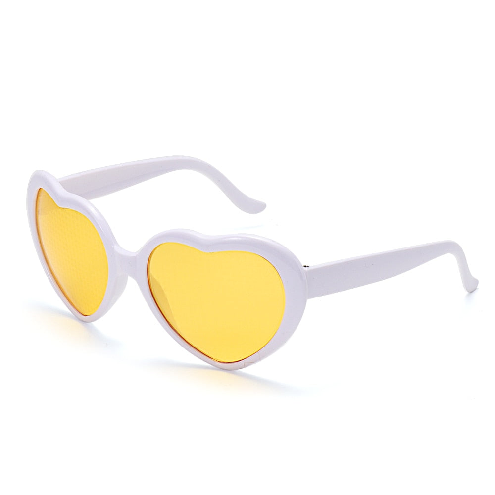 LUNETTES EN FORME DE COEUR A EFFETS DE DIFFRACTION POUR  FEMMES - BOSSOUASHOP