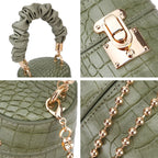 CROCODILE PATTERN HANDBAG 