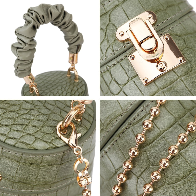 CROCODILE PATTERN HANDBAG 