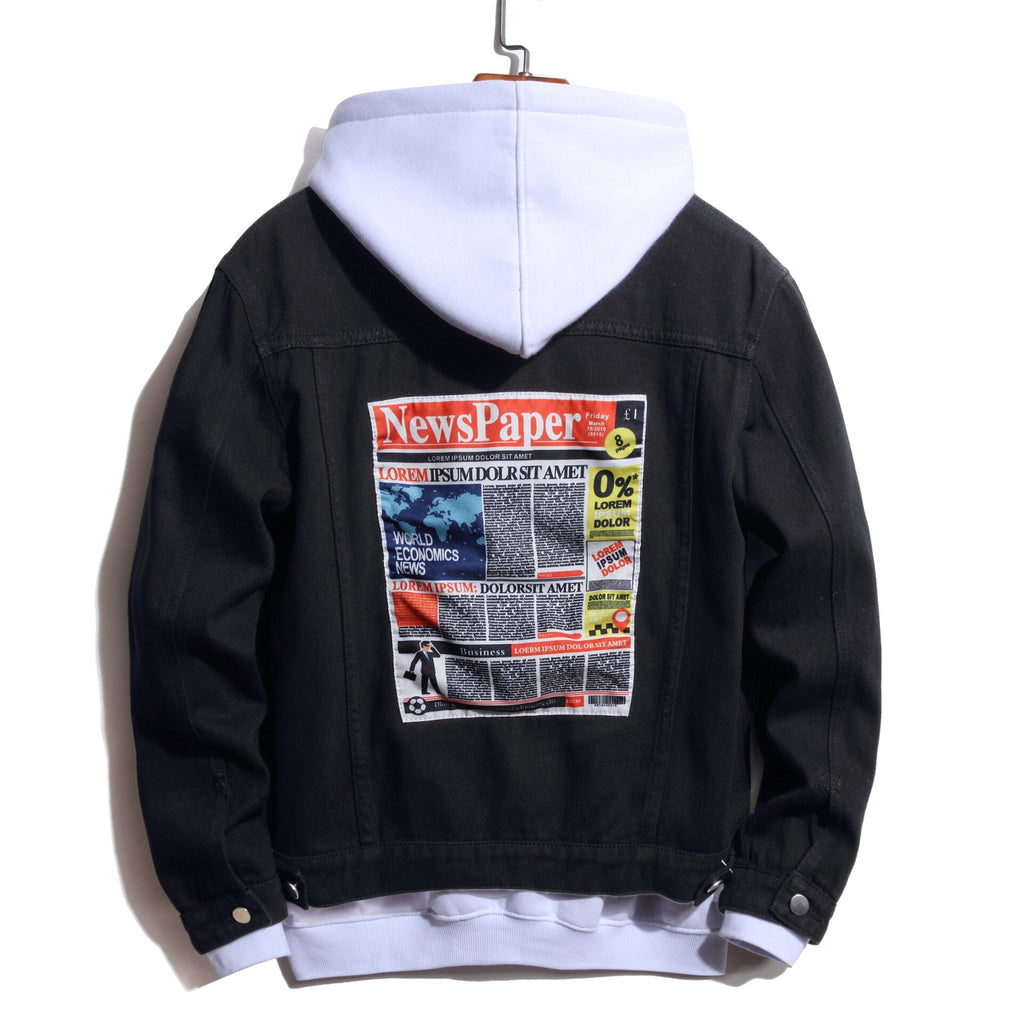 VESTE EN JEAN BICOLORE