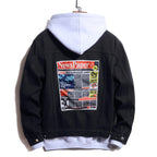 VESTE EN JEAN BICOLORE