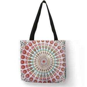 MANDALA FLOWER TOTE BAGS