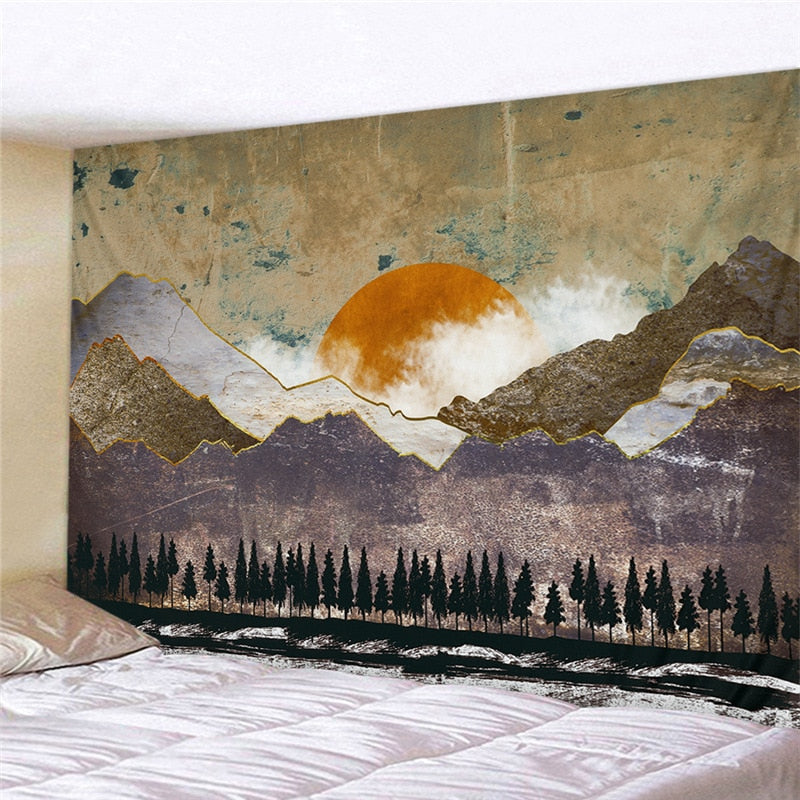 TAPISSERIE MURALE ABSTRAITE
