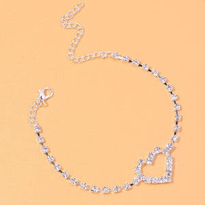 BRACELET DE CHEVILLE EN STRASS - BOSSOUASHOP