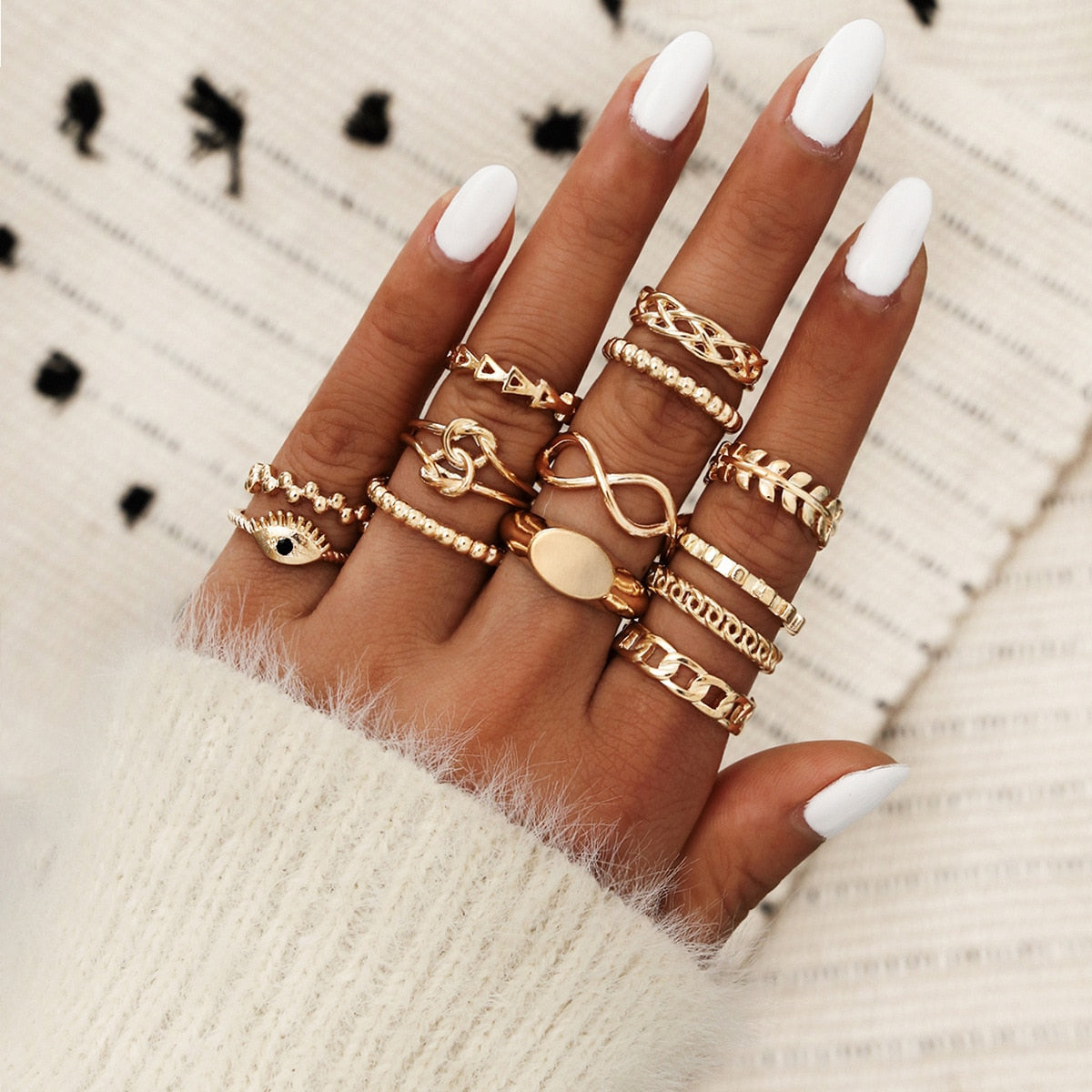 ENSEMBLE DE BAGUES BOHO