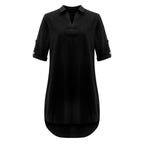 CHEMISE LONGUE EN LIN ET COTON - BOSSOUASHOP