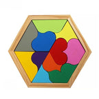HEXAGONAL WOODEN PUZZLE 