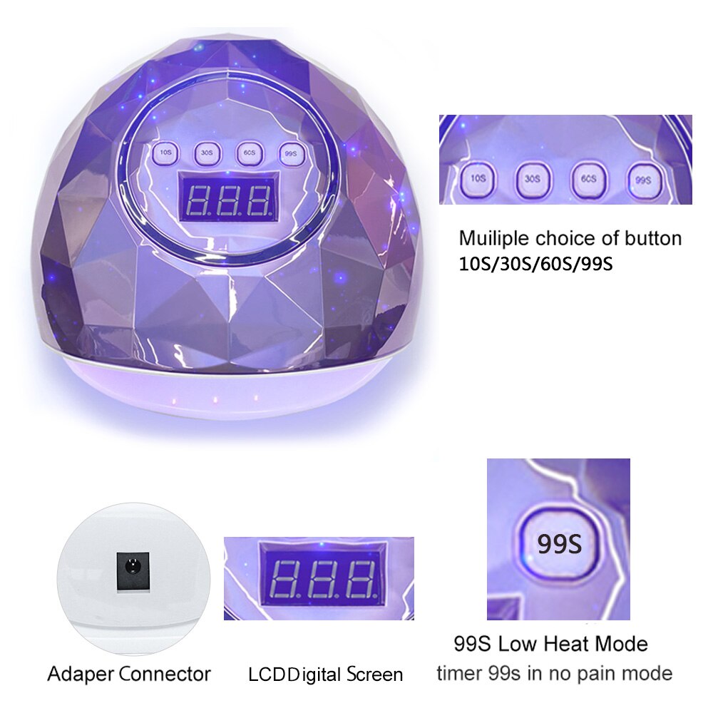 LAMPE SÈCHE-ONGLES UV LED 86W