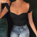 WHITE COTTON SHORT SLEEVE TOP 