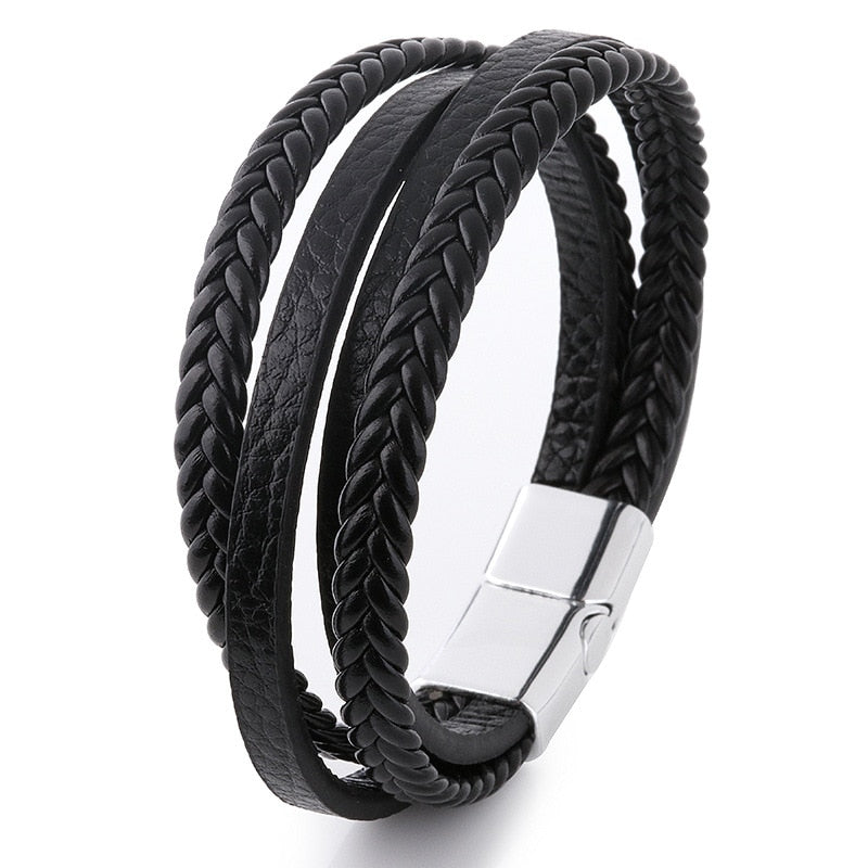 UNISEX GENUINE LEATHER FASHION BRACELET 