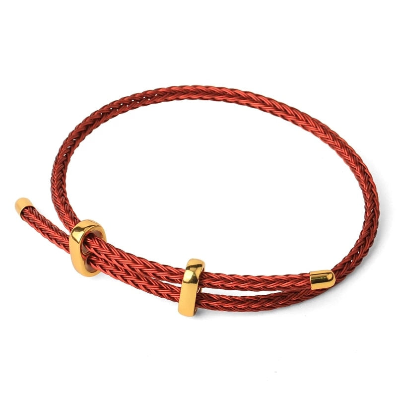 BRACELET A FIL ROUGE PORTE-BONHEUR - BOSSOUASHOP
