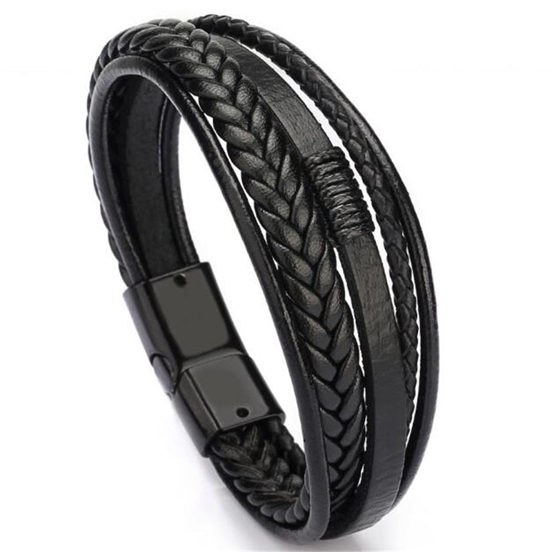 UNISEX GENUINE LEATHER FASHION BRACELET 
