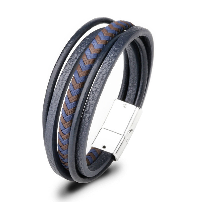 UNISEX GENUINE LEATHER FASHION BRACELET 