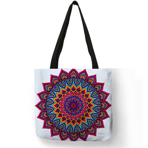 MANDALA FLOWER TOTE BAGS