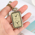 RECTANGULAR BRONZE POCKET WATCH 