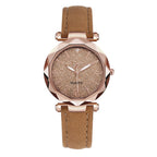 MONTRE-BRACELET EN CUIR ET CRISTAL POUR FEMMES - BOSSOUASHOP