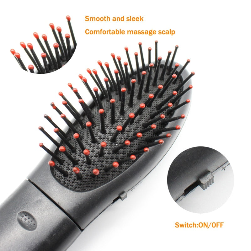 PEIGNE DE MASSAGE ÉLECTRIQUE POUR LES SOINS DES CHEVEUX