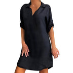 CHEMISE LONGUE EN LIN ET COTON - BOSSOUASHOP