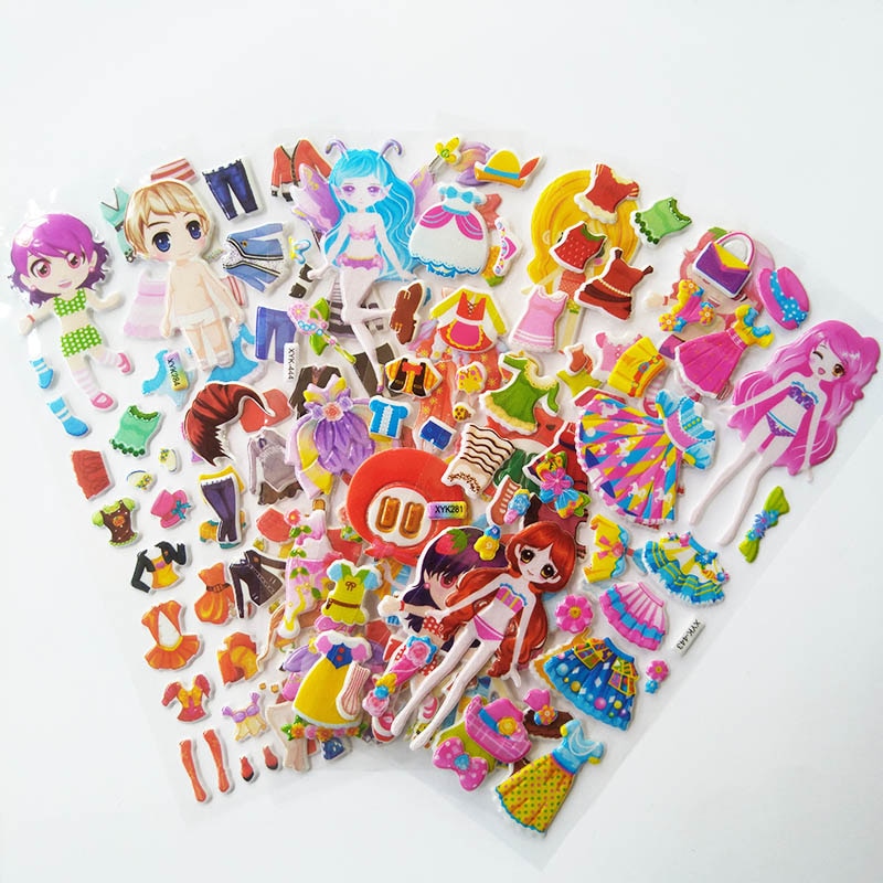 AUTOCOLLANTS MAKE-A-FACE DE PRINCESSE
