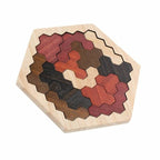 HEXAGONAL WOODEN PUZZLE 