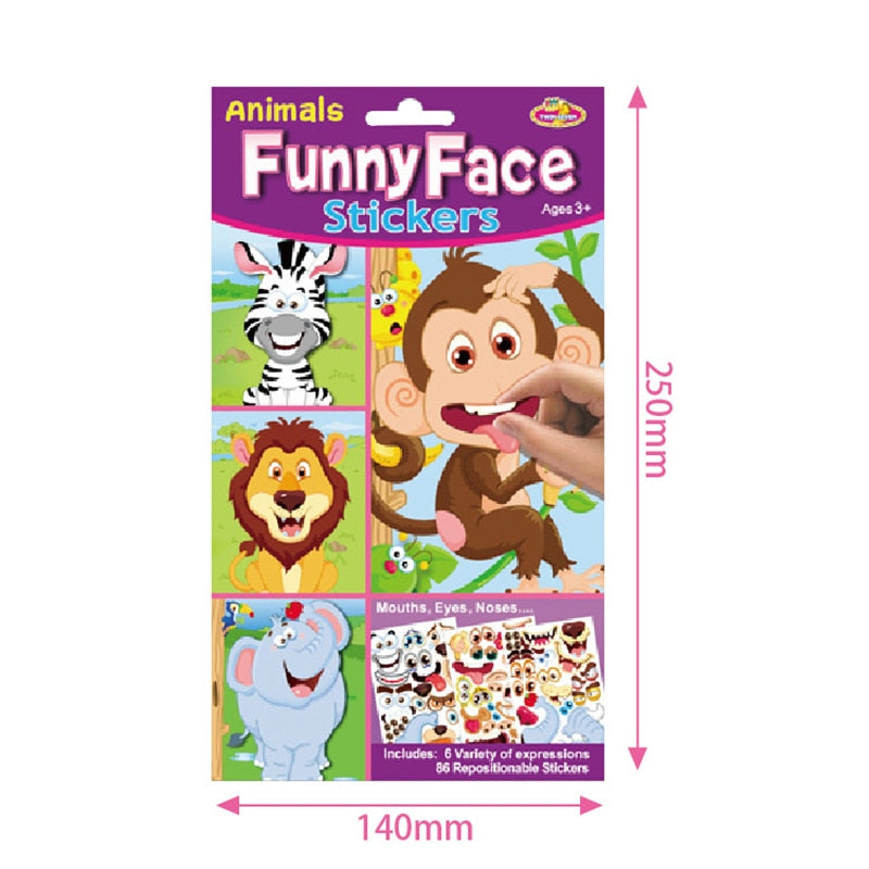 AUTOCOLLANTS MAKE-A-FACE DE PRINCESSE
