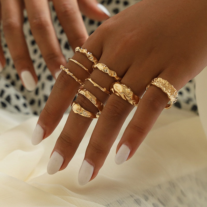 ENSEMBLE DE BAGUES BOHO