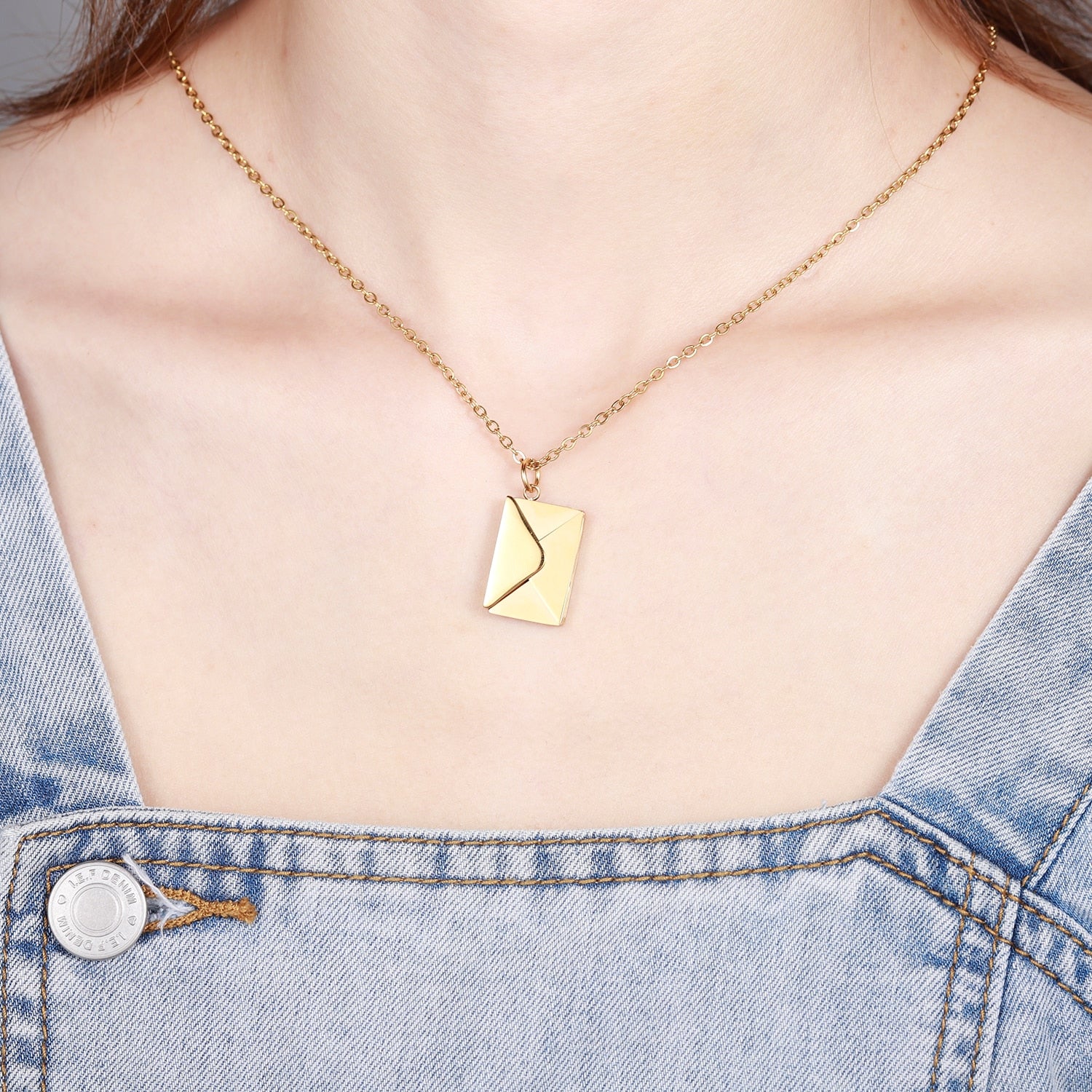 ENVELOPE NECKLACE PENDANT 