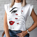 LIP PRINT BLOUSE 
