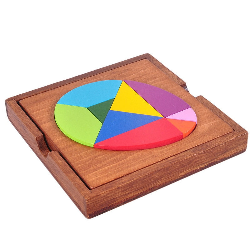 HEXAGONAL WOODEN PUZZLE 