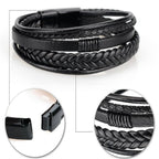 UNISEX GENUINE LEATHER FASHION BRACELET 